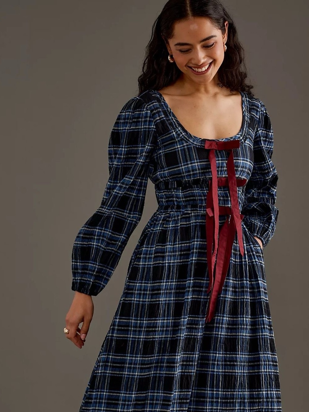 Damson Madder bow dress